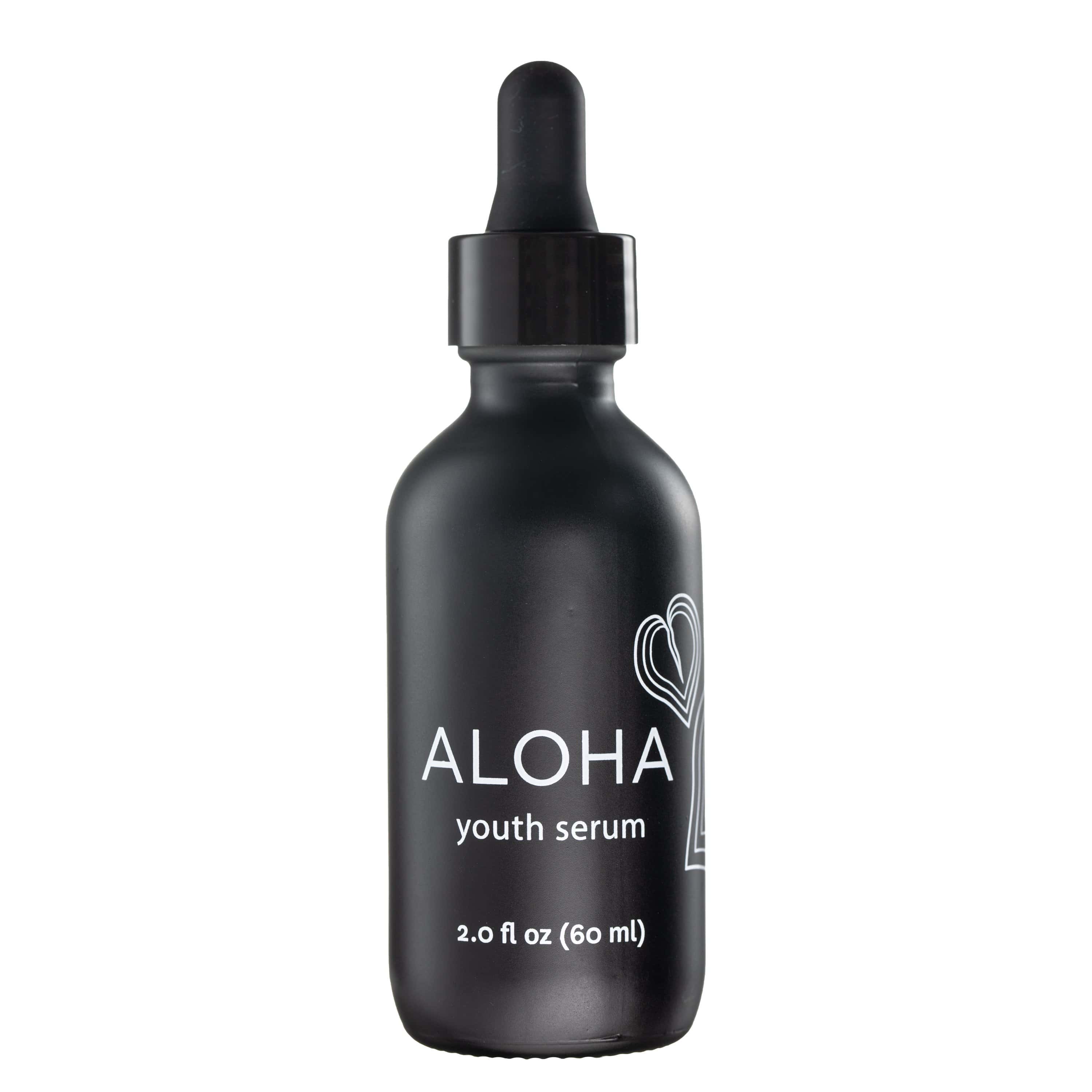 Aloha Youth Serum - Anti-Aging Face Serum with Hyaluronic Acid & Vitamin C for Glowing Skin | Day & Night Moisturizer for Women & Men | Perfect for Daily Skincare Routine & Travel