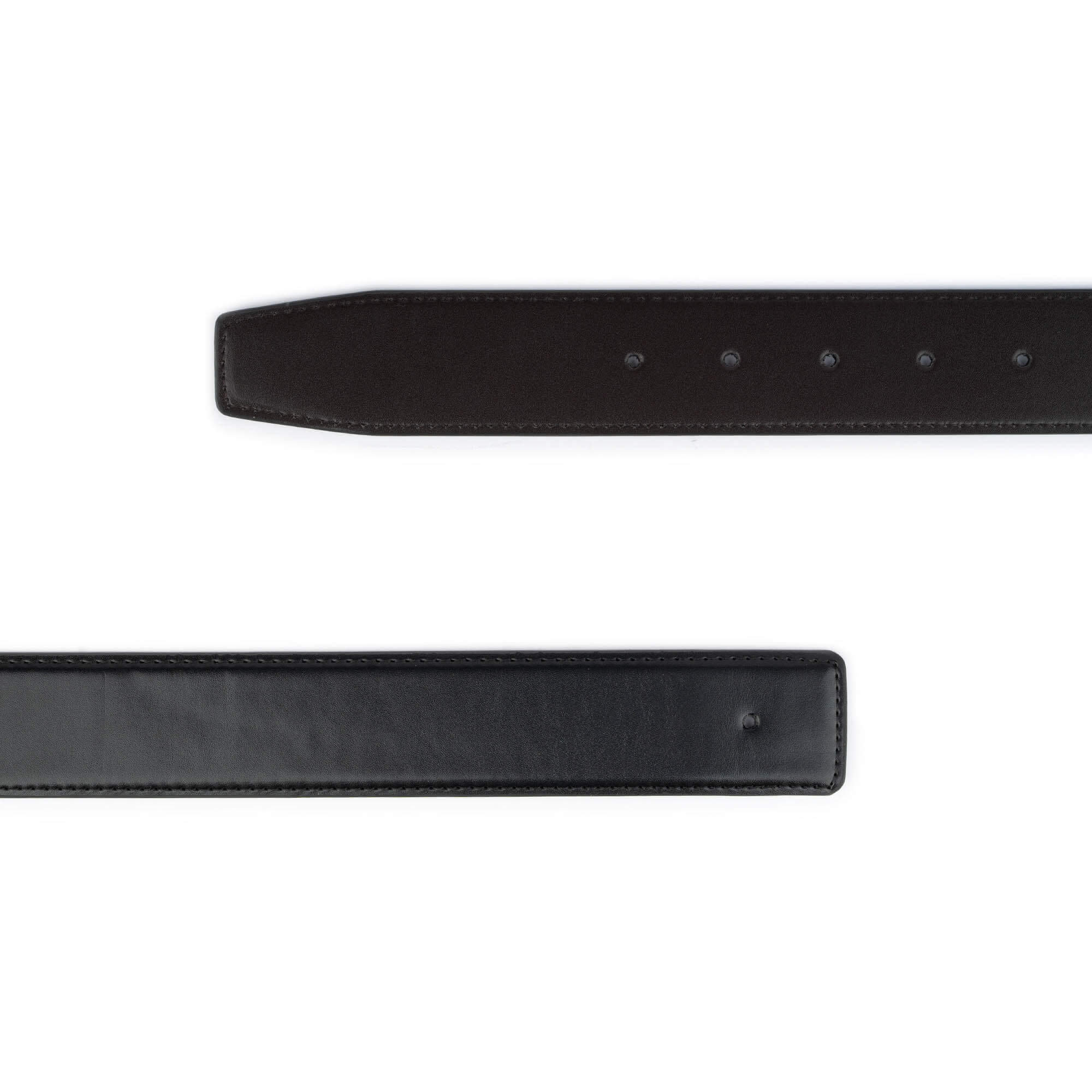 Men's Reversible Black & Brown Belt Strap - Vegan Leather Replacement for Cartier Buckle | Dress & Casual Wear for Office & Everyday Use