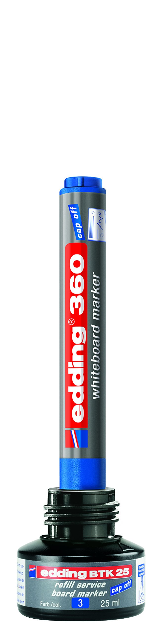 edding 360 Whiteboard Marker - Green - 1.5-3mm Round Tip - Dry Erase Whiteboard Pen - Single Marker for Office, Classroom & Home Use