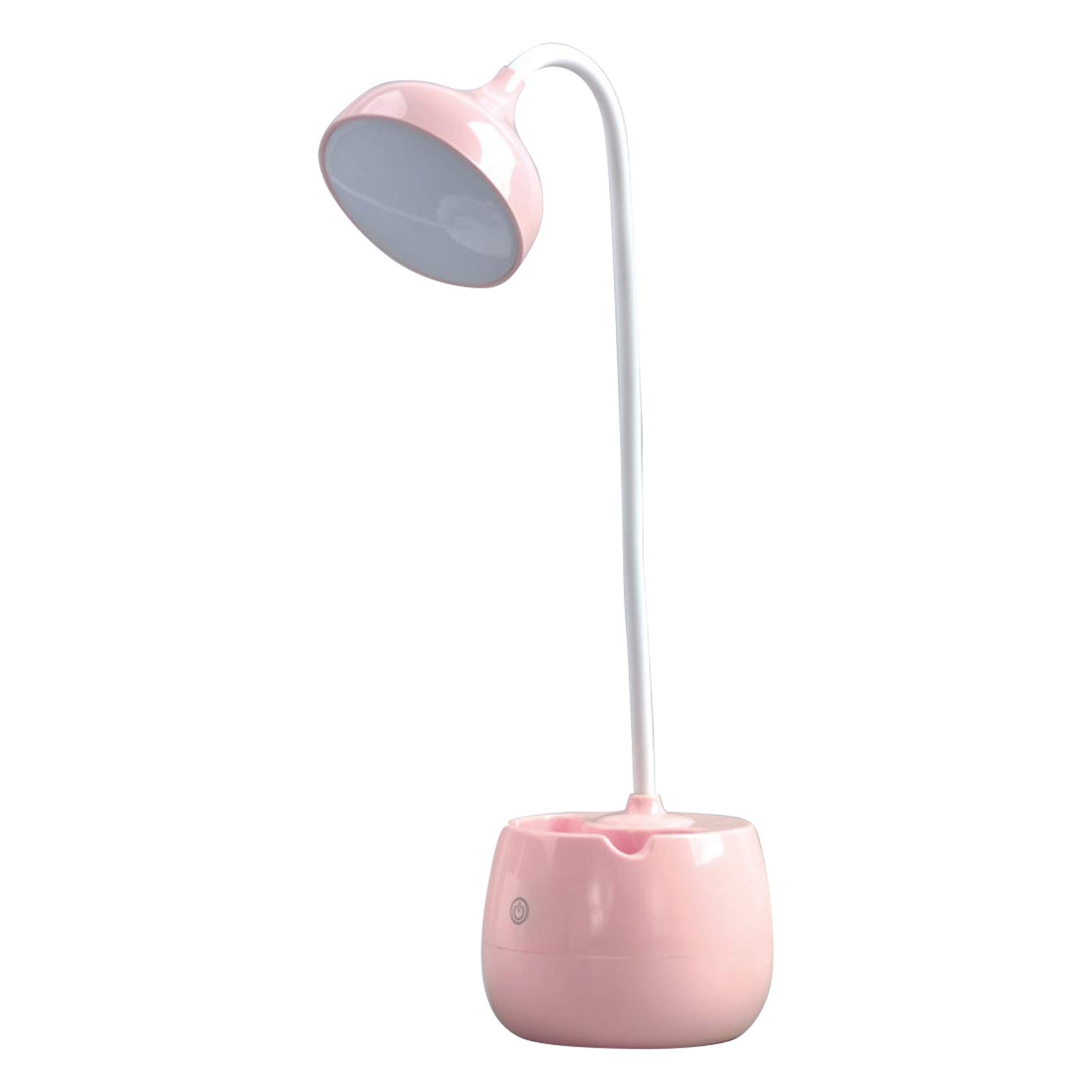 SONGBIRDTH 3-Speed Adjustable Rechargeable LED Desk Lamp - Eye Protection Reading Light for Study, Office & Home (Pink) | Perfect for Living Room, Kids Room, College Dorm & Workspace