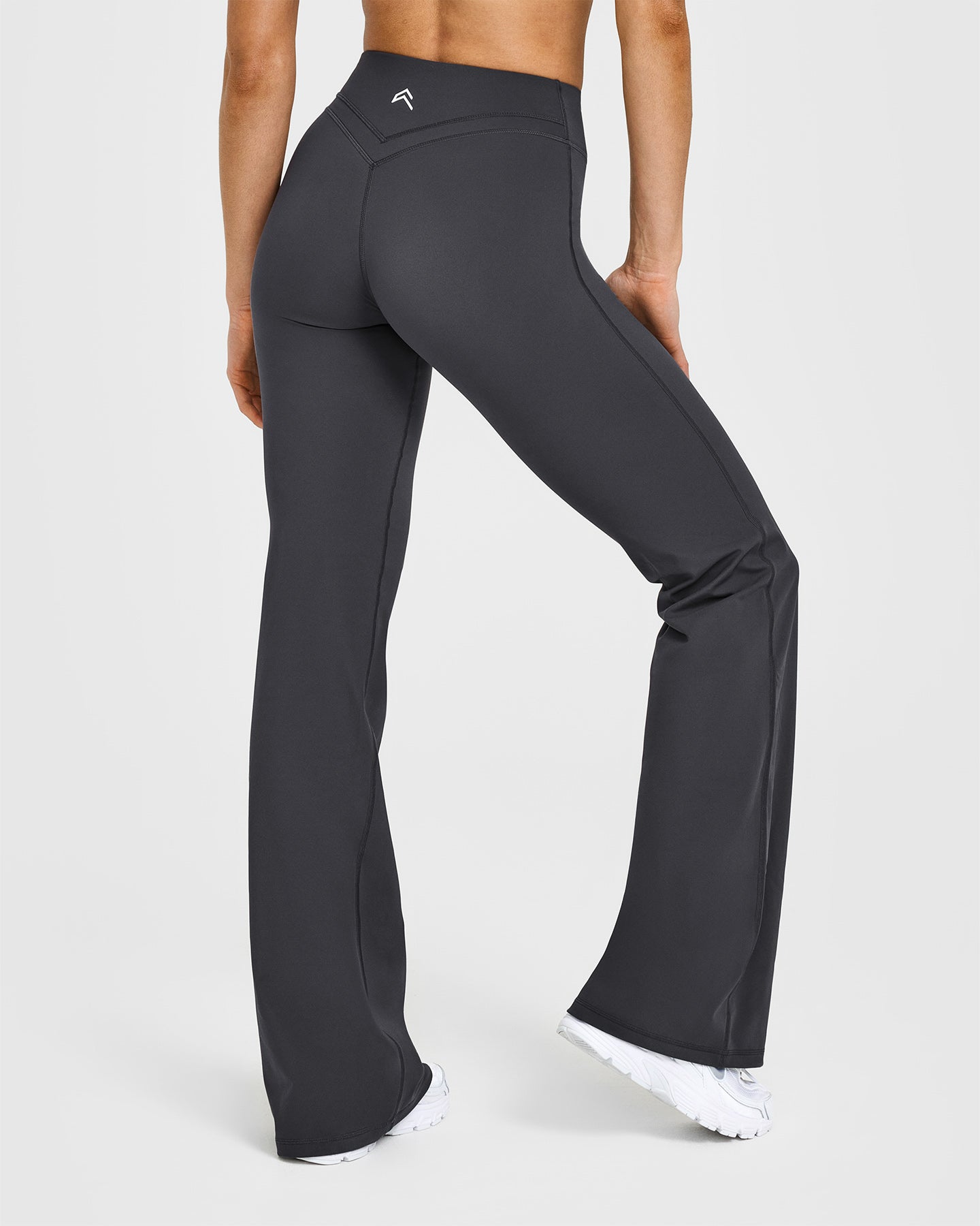 Unified Wrap Flared Bottoms | Coal - Stylish Women's High Waist Flared Pants for Casual & Office Wear