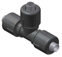 3-Way Compression Tee Fitting for 1/2 in CTS Pipe - Perfect for Plumbing, Irrigation & Water Supply Systems
