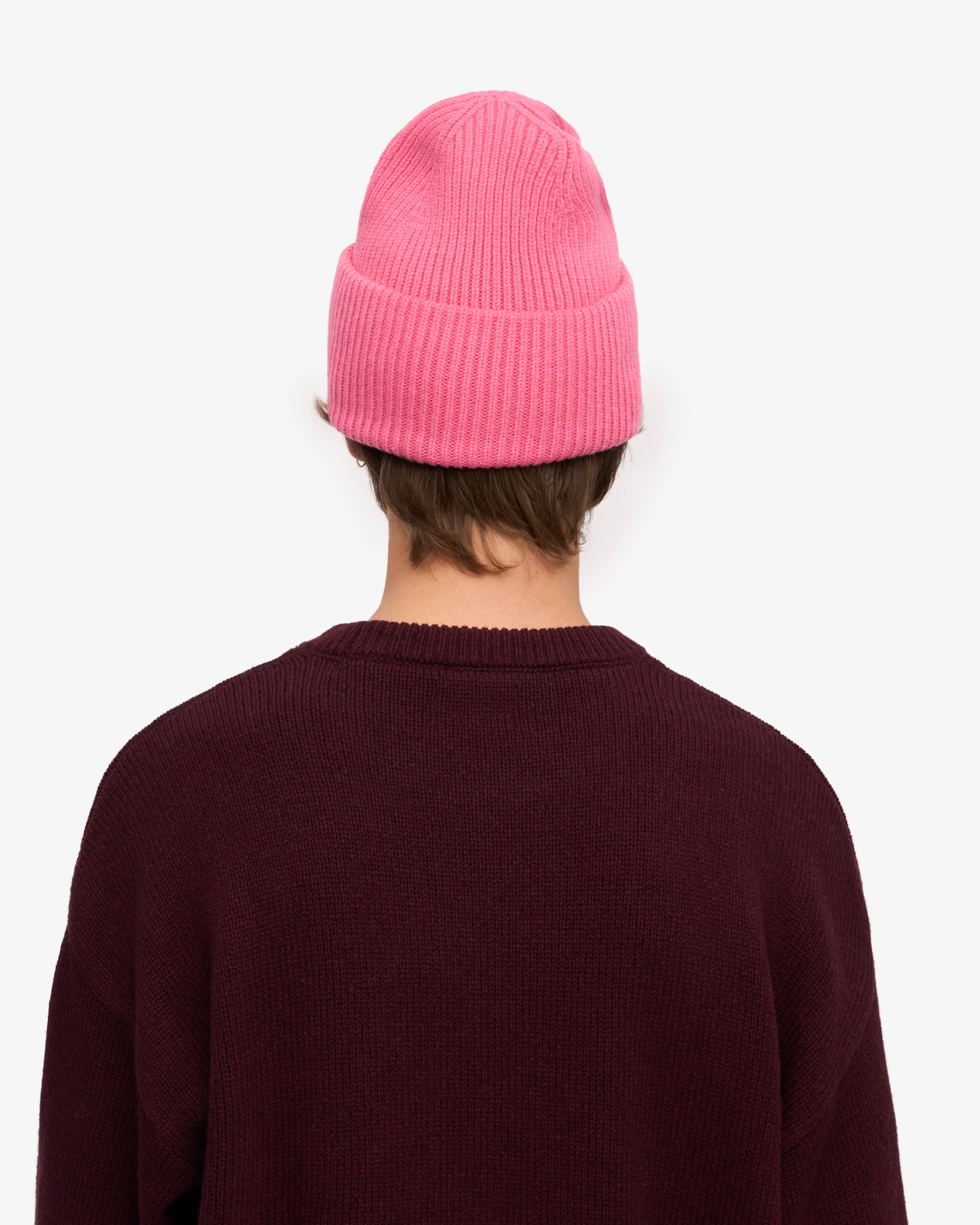 Premium Merino Wool Beanie - Soft & Warm Winter Hat for Women & Men - Bubblegum Pink - Perfect for Skiing, Hiking & Outdoor Activities