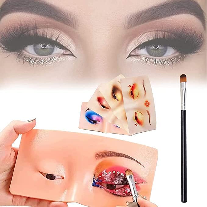 LIBAH 13-Piece Professional Makeup Brush Set with Silicone Practice Pad - Soft Synthetic Bristles for Foundation, Blending, Eyeshadow & More (Multicolor) | Perfect for Beginners, Travel & Makeup Artists