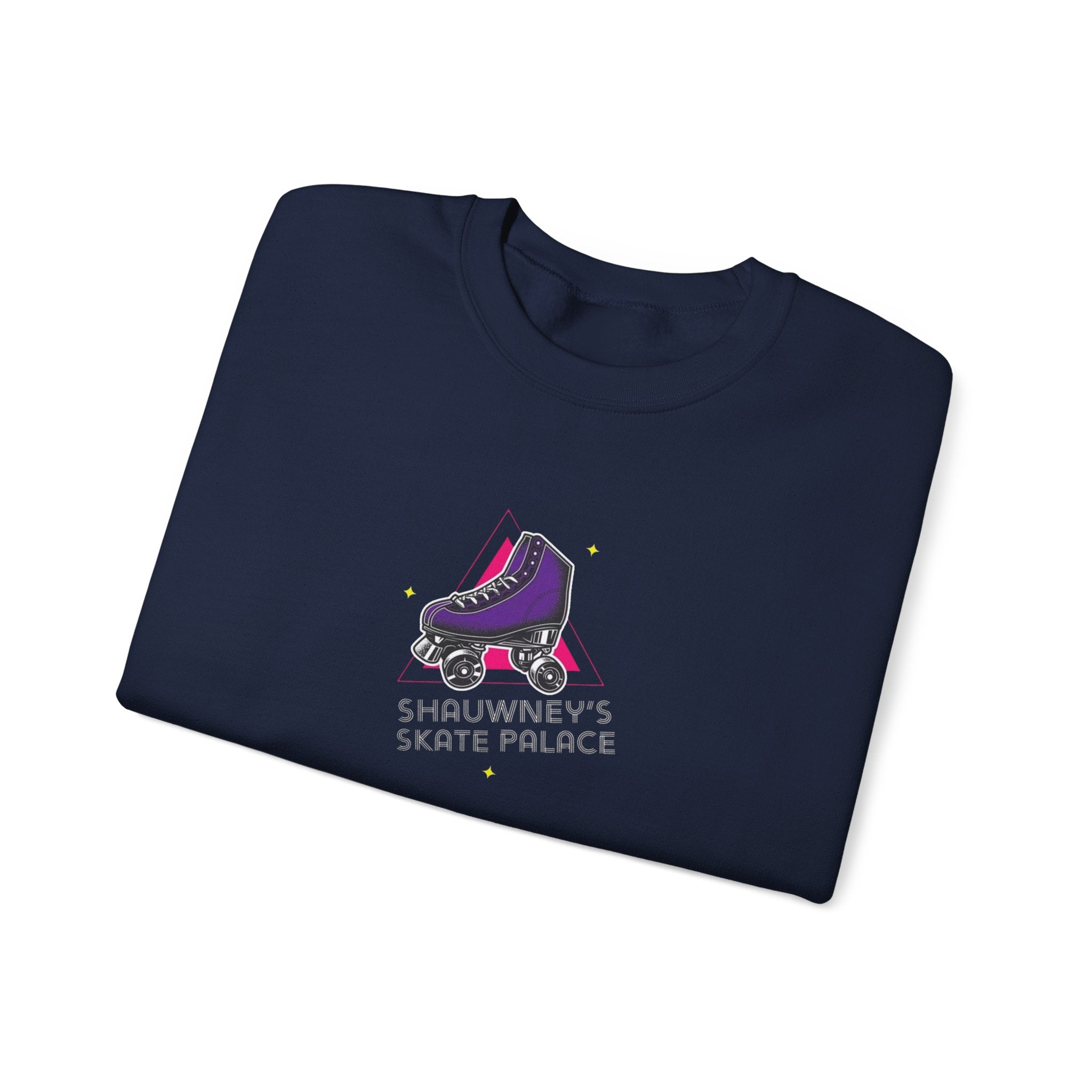 Shauwney's Skate Palace Crewneck Sweatshirt - Men's & Women's Casual Pullover Hoodie for Streetwear & Skateboarding - Perfect for Urban Fashion & Skate Park Outfits