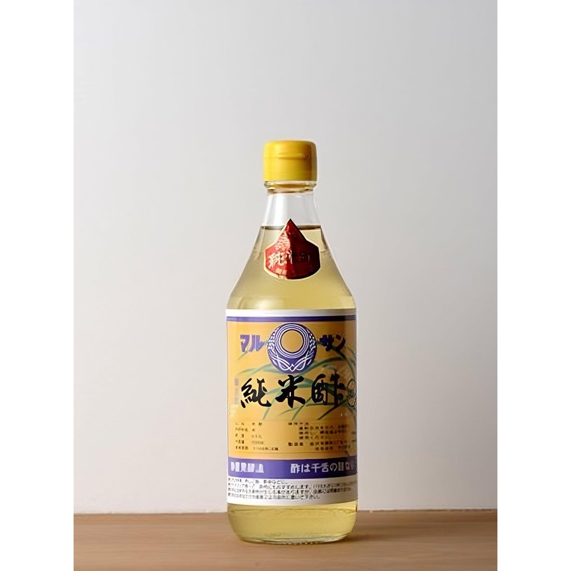 Marusan Pure Rice Vinegar 500ml - Artisanally Crafted Japanese Vinegar for Sushi, Salad Dressing & Asian Cooking | Premium Quality Gluten-Free Seasoning