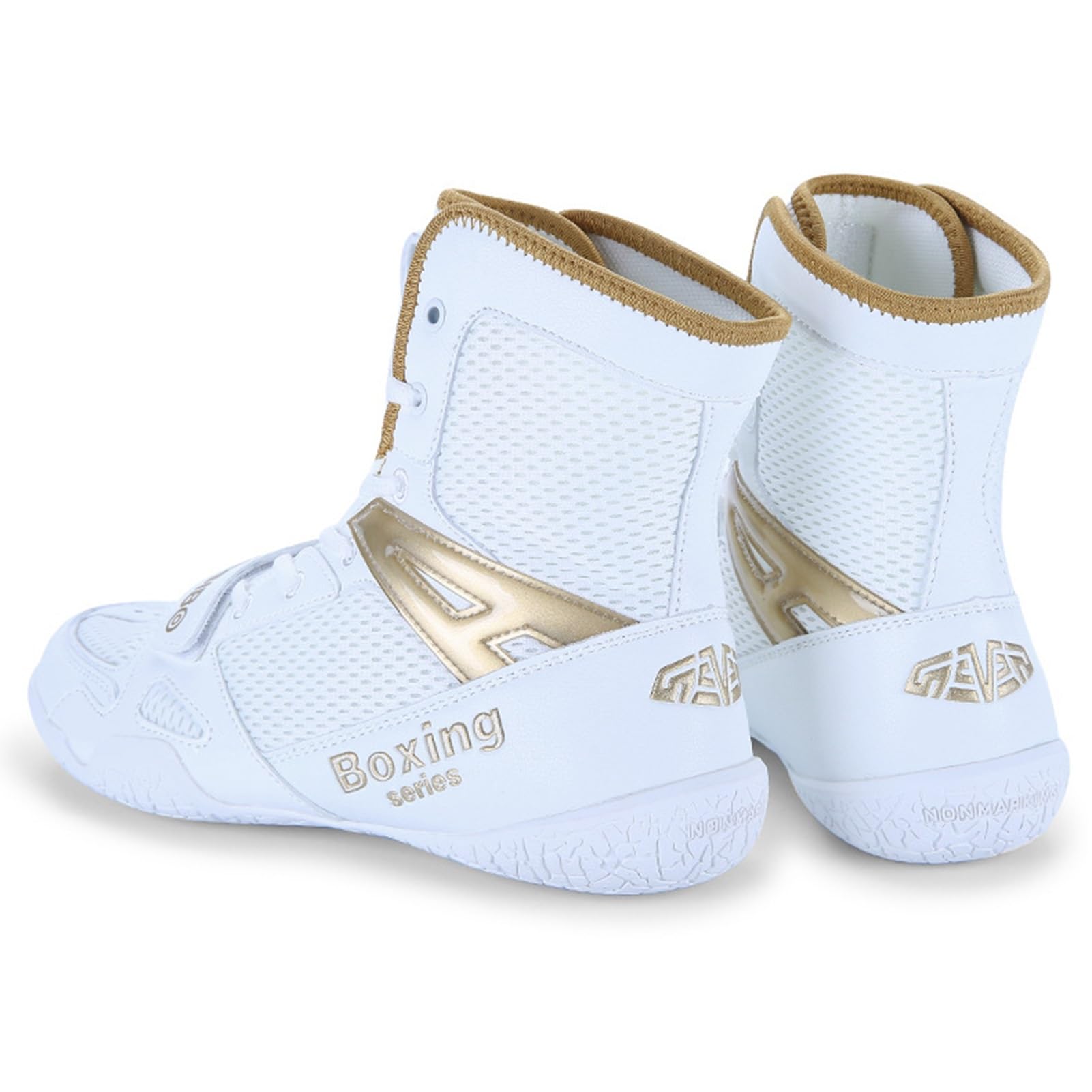 Professional Men's Wrestling Shoes - High Top Boxing Shoes for Outdoor Training, Lightweight Breathable Non-Slip Kickboxing Footwear (Unisex for Adults & Youth) - Ideal for MMA, Martial Arts & Gym Workouts