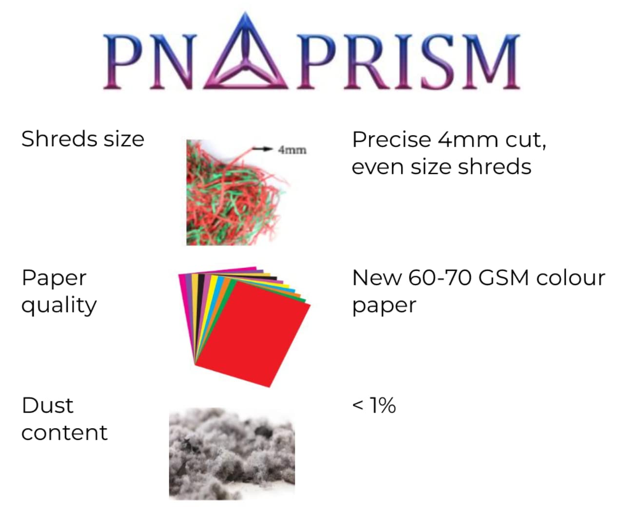 PN PRISM Brown Shredded Paper Grass - 50g Eco-Friendly Packaging Filler, Gift Wrapping, DIY Crafts & Christmas Decorations - Perfect for Party Decor, Easter Baskets & Gift Box Filling