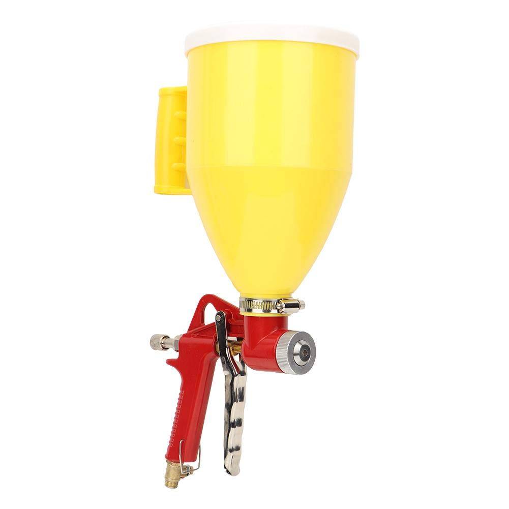 **Pneumatic Air Texture Spray Gun with 3L Hopper & Handle - Includes 4mm, 6mm, 8mm Nozzles for Wall & Ceiling Texture Spraying - Perfect for DIY Home Renovation & Professional Construction Projects**
