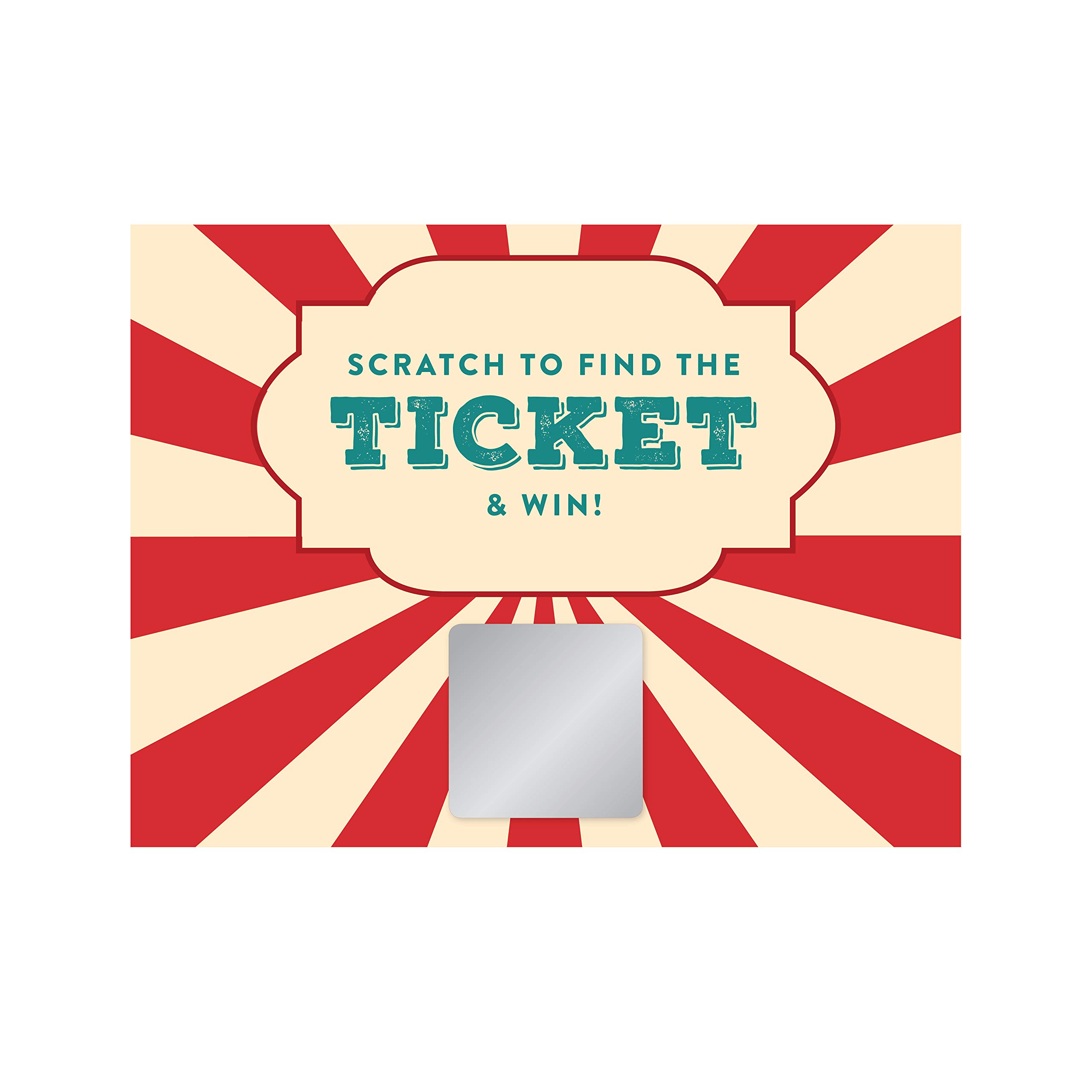 Andaz Press Carnival Circus Birthday Party Supplies - 30-Pack Game Cards, Decorations & Activities for Kids Birthday, Family Fun Night, School Events & Carnival Themed Parties
