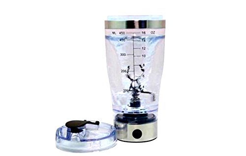 Eleoption® Electric Protein Shaker Bottle - 20oz Battery Powered Blender for Protein Powder, Pre-Workout & Supplements | Leakproof Portable Mixer for Gym, Travel & Home Workouts