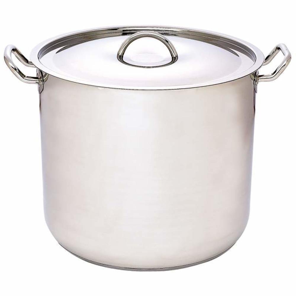 65 Quart Surgical Stainless Steel Stockpot with Precise Heat Control - Perfect for Commercial Kitchens, Catering & Large Batch Cooking
