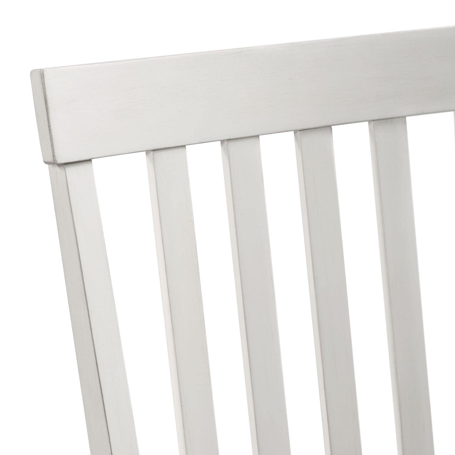 Picket House Furnishings Jamison Two Tone Side Chair in White (Set of 2) - Modern Dining Room Chairs for Kitchen, Breakfast Nook & Small Space Decor