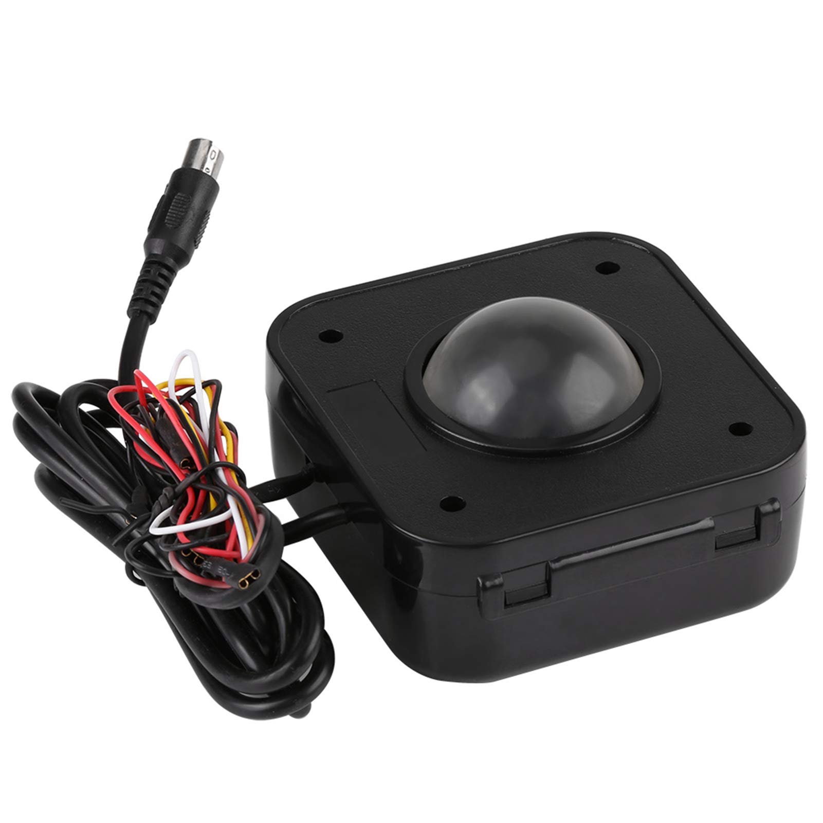 Fyearfly 4.5cm Round LED Trackball Mouse - Rechargeable Ergonomic PS/2 PCB Gaming Mouse for Arcade, PC & Office Use