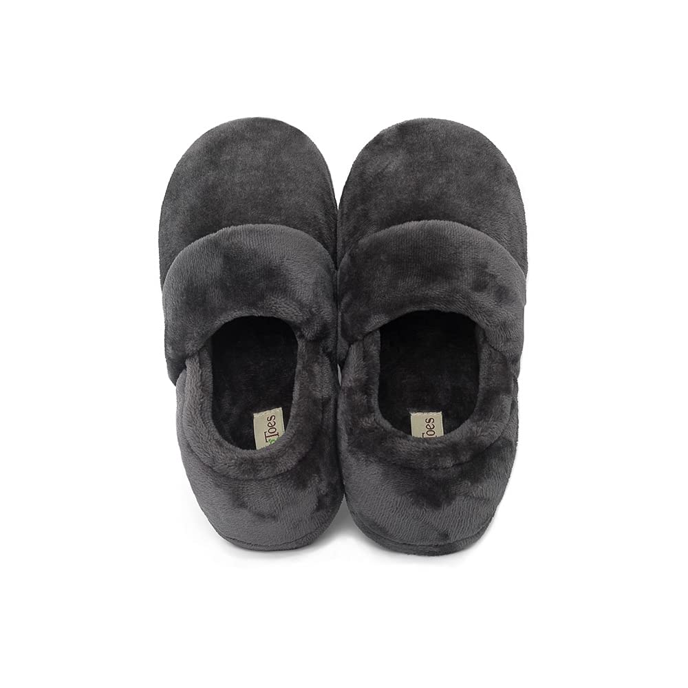 SnugToes Heated Slippers for Men - Ultra Soft Indoor Slippers with 2 Removable Microwavable Heat Pads | Machine Washable & Comfortable Winter Footwear | Perfect for Cold Floors, Arthritis Relief & Cozy Home Relaxation