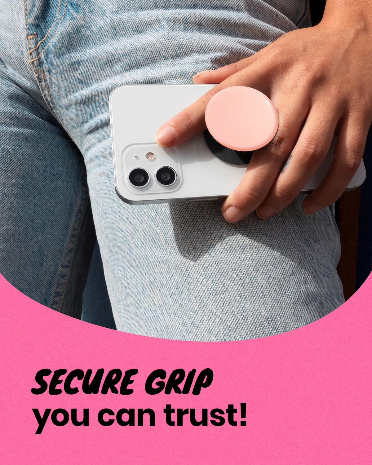 Daisy Flower Phone Grip & Stand - Collapsible for Smartphones & Tablets - Perfect for Hands-Free Viewing