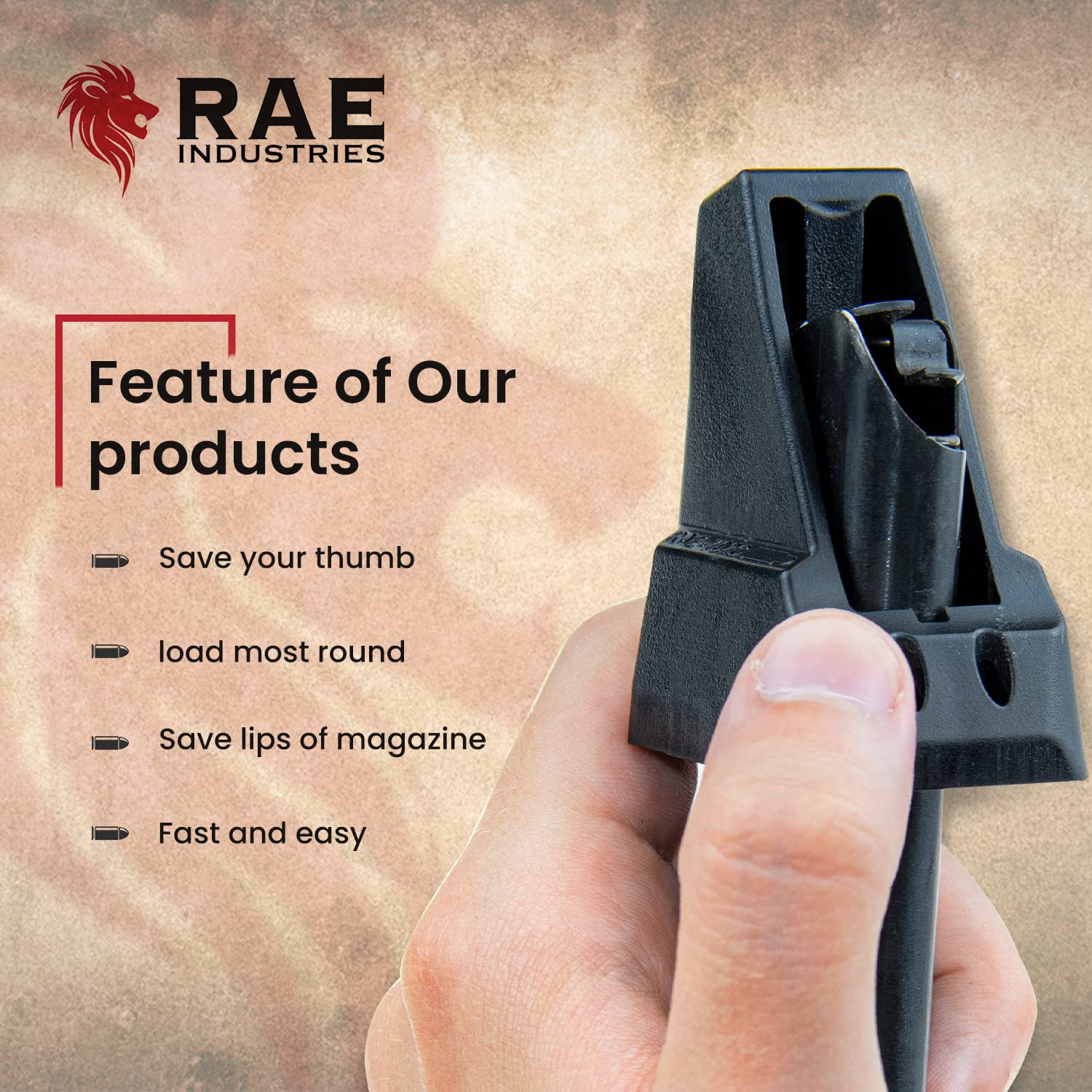 RAEIND Speedloaders Magazine Loader Tools for Rock Island Armory Handguns - Compatible with All Stack Models Including Baby Rock, 1911 Compact, TAC Ultra, TCM - Fast & Easy Reloading for Shooting Range & Self Defense