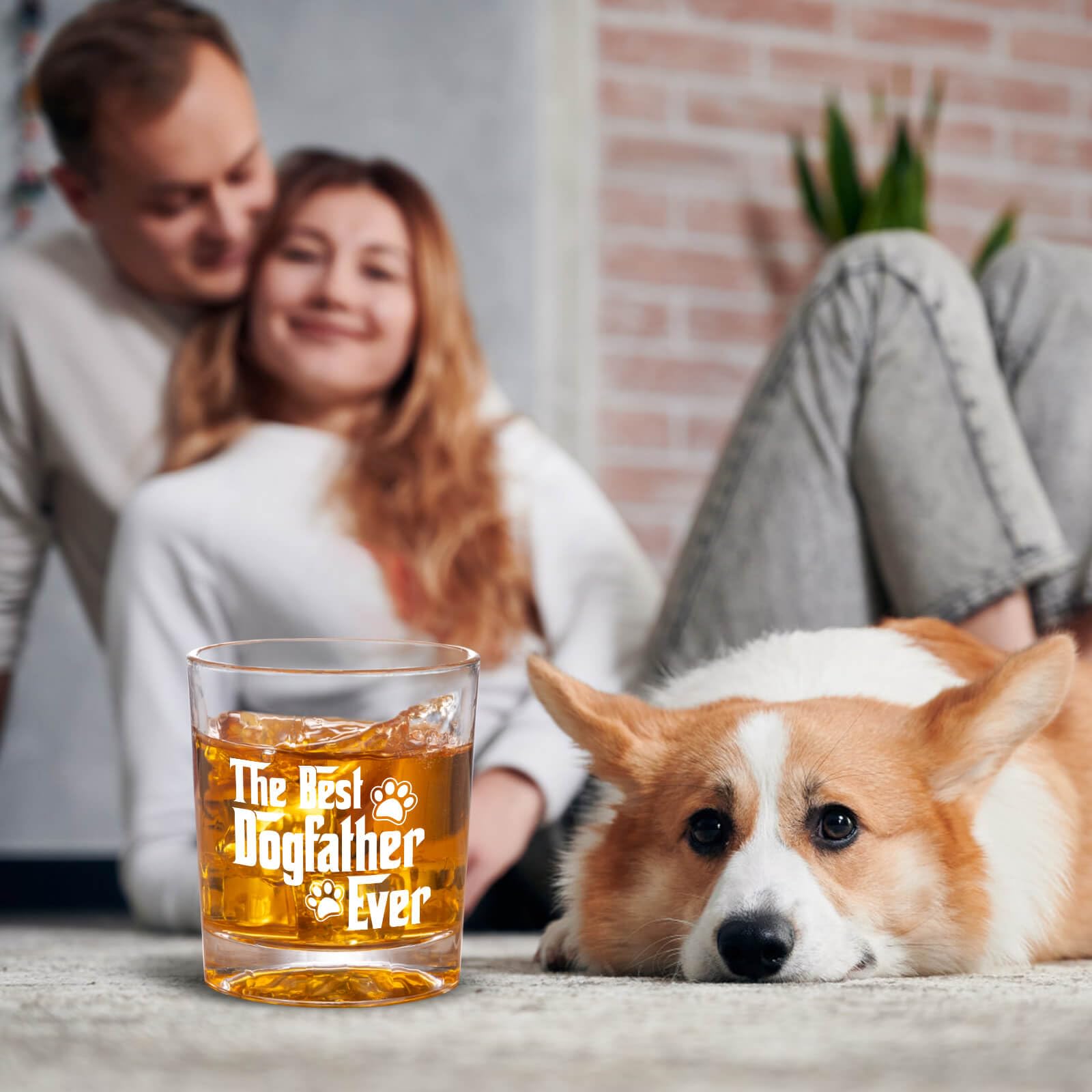 Funny Dog Dad Whiskey Glasses - Personalized Gifts for Dog Lovers, Cool Christmas Present for Men - Perfect for Father's Day, Birthday & Dog Owner Appreciation