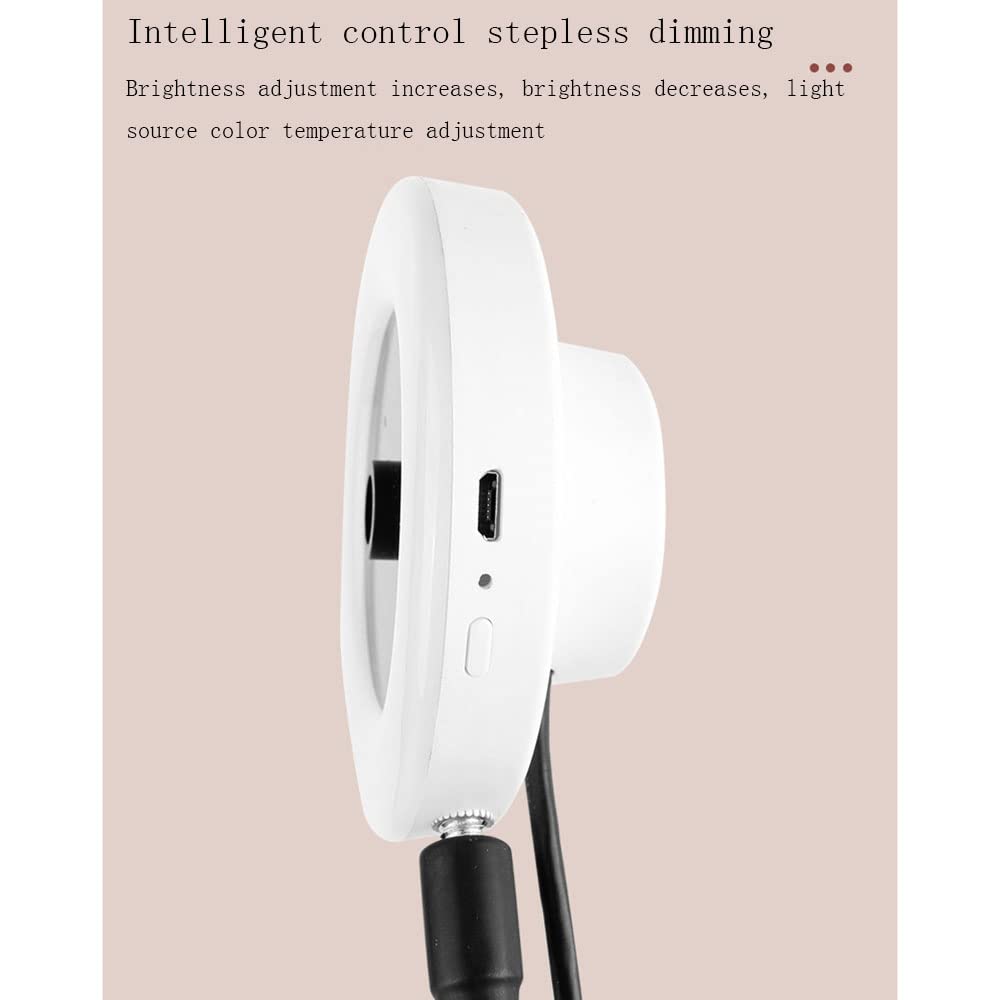 MINJUK 4K Webcam with Ring Light - USB 1080p Conference Camera, Clip-On Computer Webcam with Eye Protection for Zoom Meetings, Live Streaming & Video Calls - Perfect for Home Office, Online Classes & Content Creation