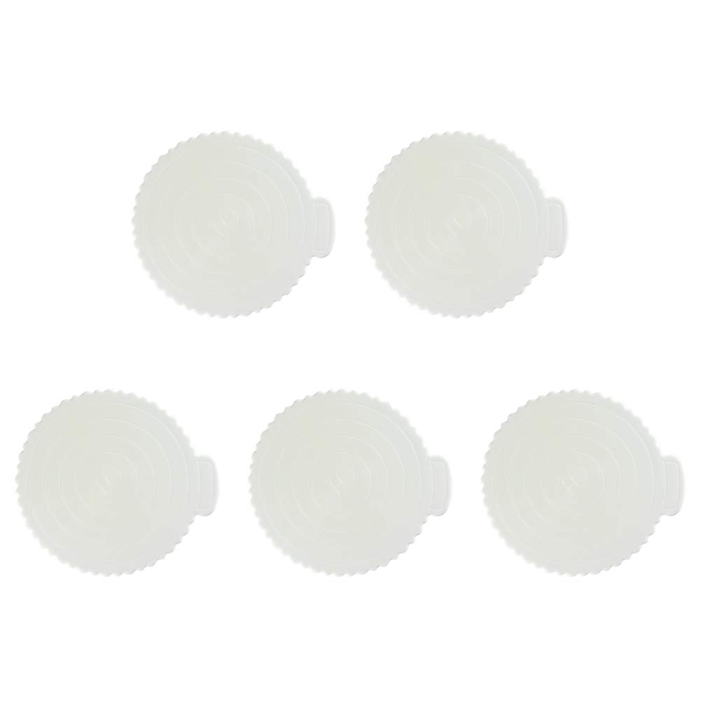 5-Piece Hemoton Cake Base Set - Round Cake Display Board, Baking Tray & Serving Plate for Cupcakes, Pastries | Durable Cake Mat & Baking Accessories for Home Bakeries, Wedding Cakes & Dessert Displays