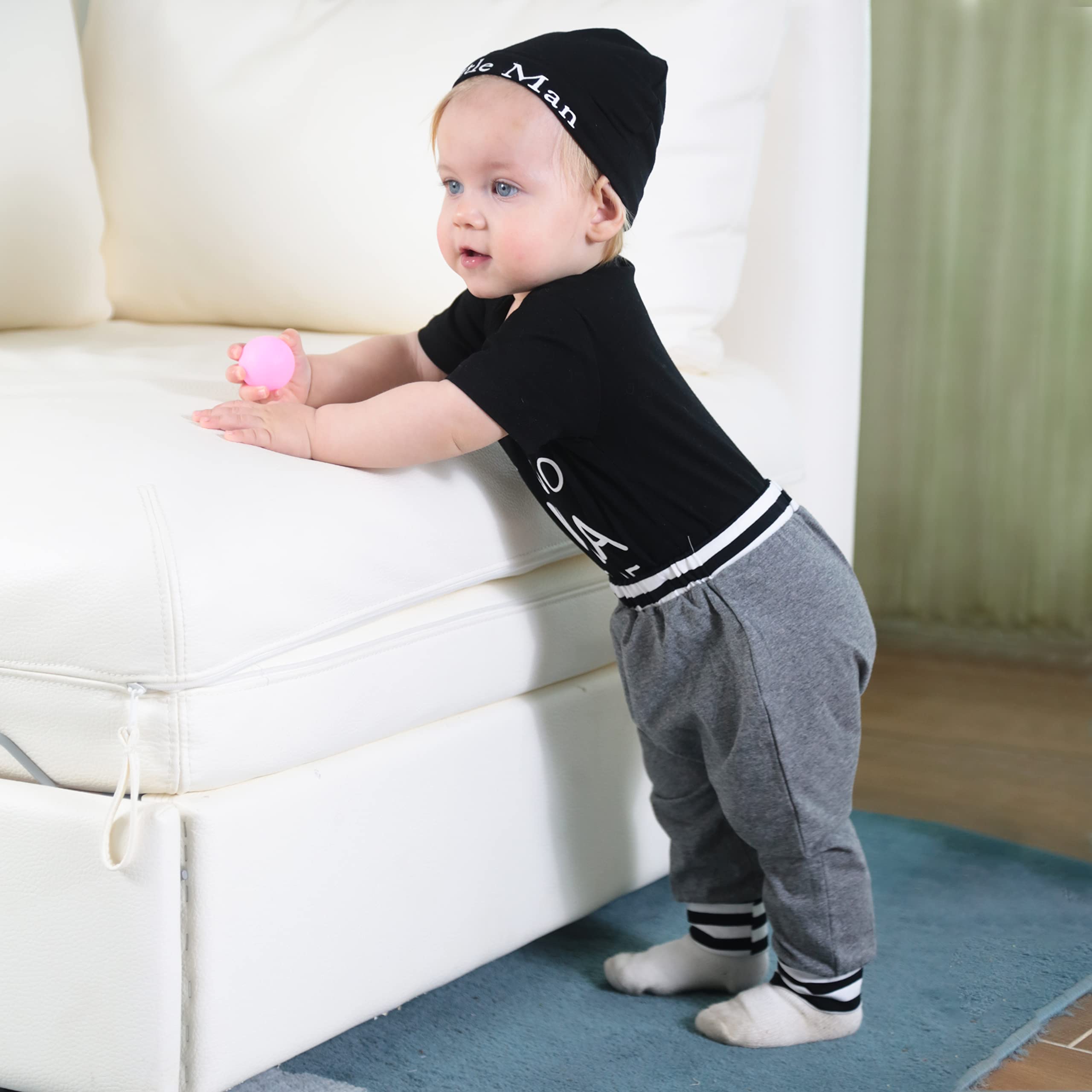 Renotemy Newborn Baby Boy Clothes Set - Soft Cotton Long Pants Outfits for Toddlers | Perfect for Daily Wear, Photo Shoots & Special Occasions