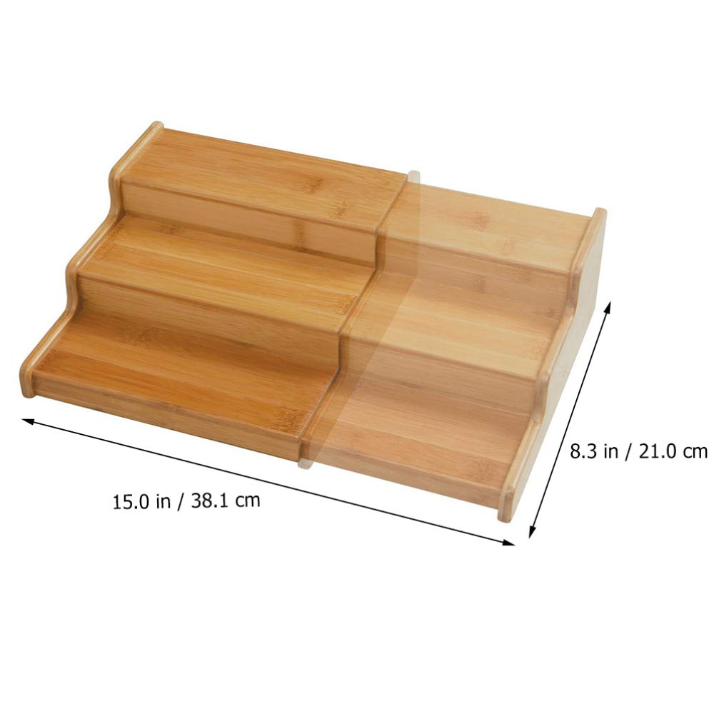 VOSAREA 3-Tier Spice Rack Organizer - Multifunctional Kitchen Storage Shelf for Spices, Condiments & Tableware - Space Saving Countertop Organizer for Home & Restaurant Use