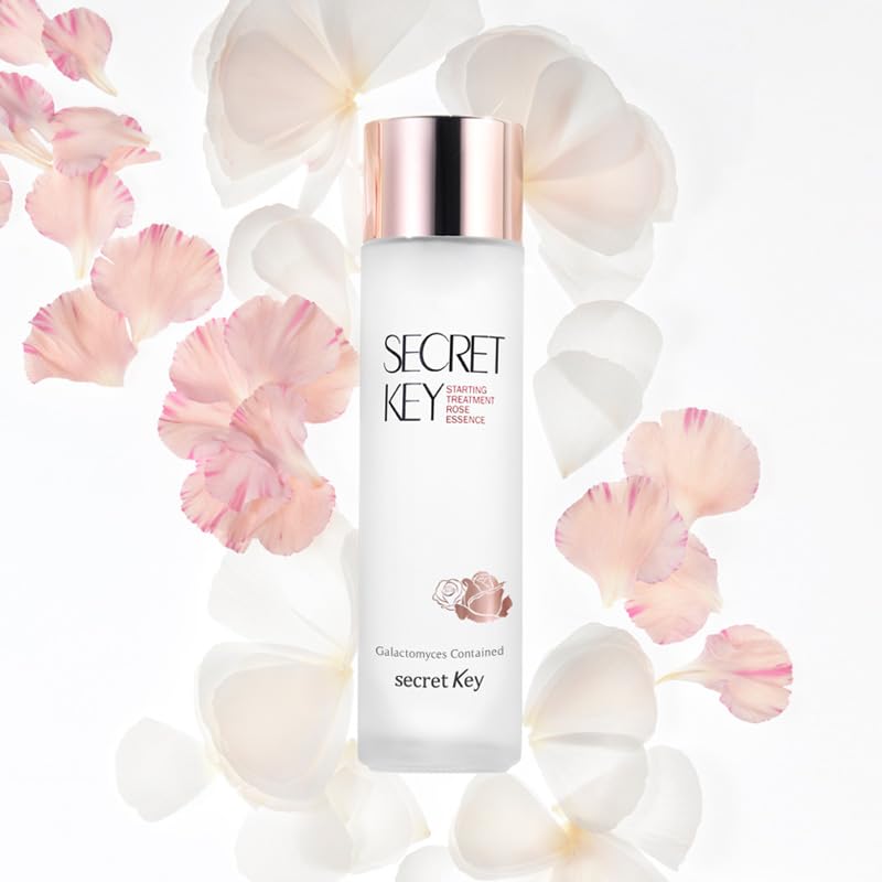 Secret Key Starting Treatment Rose Essence - Hydrating Facial Serum for Glowing Skin | Korean Skincare for Dry & Dull Skin | Use for Morning & Night Routine, Pre-Makeup Base