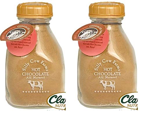 Premium Sillycow Farms Hot Chocolate Cocoa Mix - 16.9 oz (Pack of 2) - Rich Chocolate Flavor - Perfect for Winter Warmth, Holiday Gifts & Cozy Family Moments