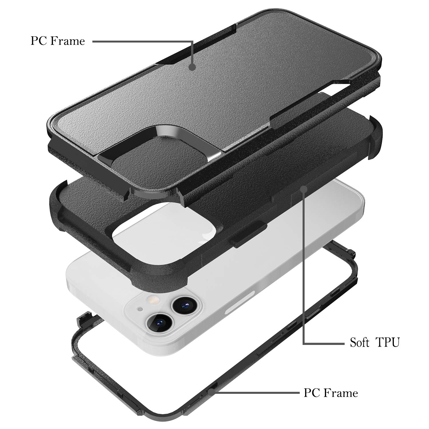Shockproof Heavy Duty Protective Phone Case for Apple iPhone 11 - Durable Cover with Military-Grade Drop Protection | Perfect for Outdoor Adventures, Work & Daily Use