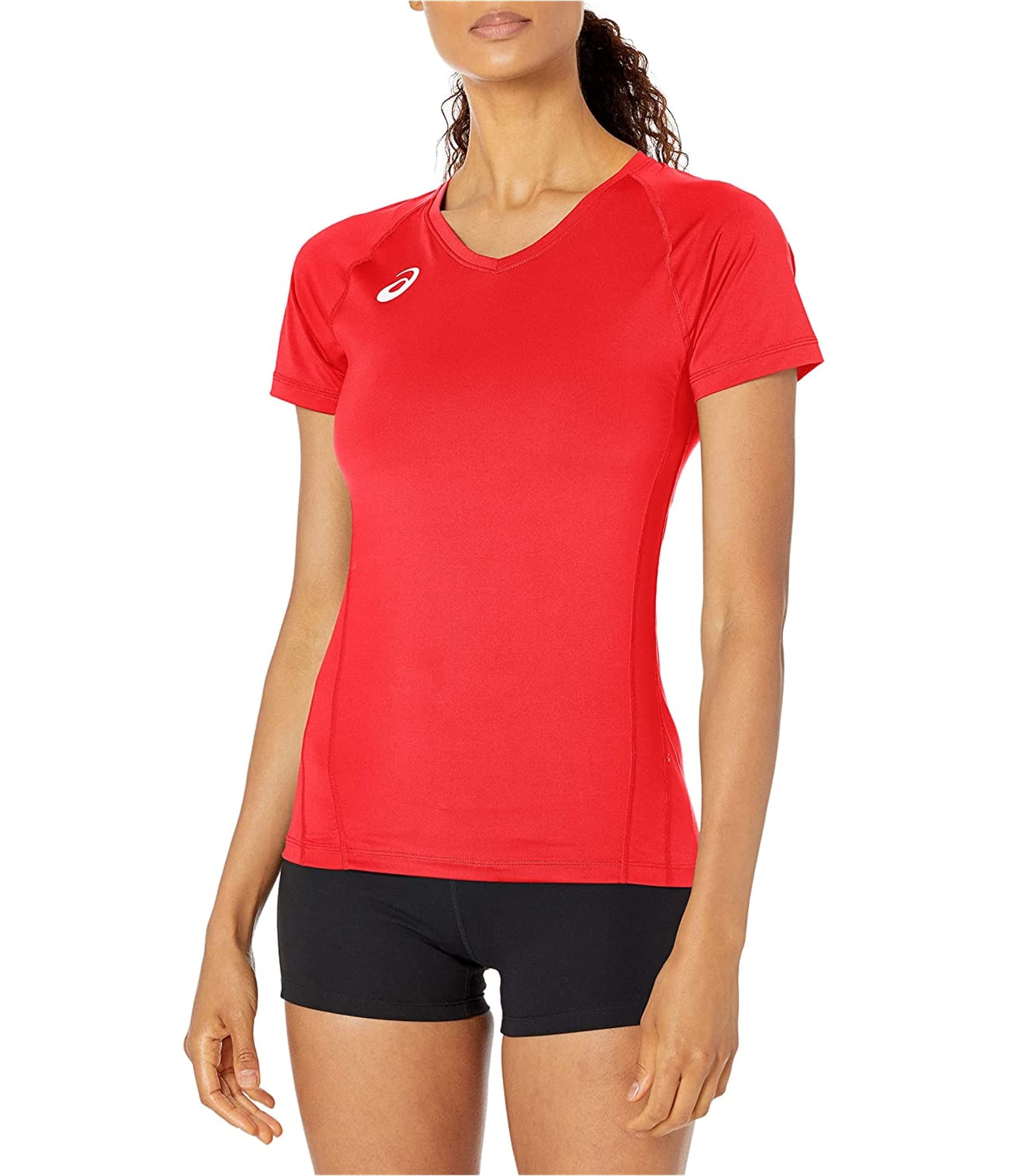ASICS Women's Spin Serve Volleyball Jersey - Breathable Short Sleeve Top for Volleyball Players | Perfect for Training, Matches & Team Sports