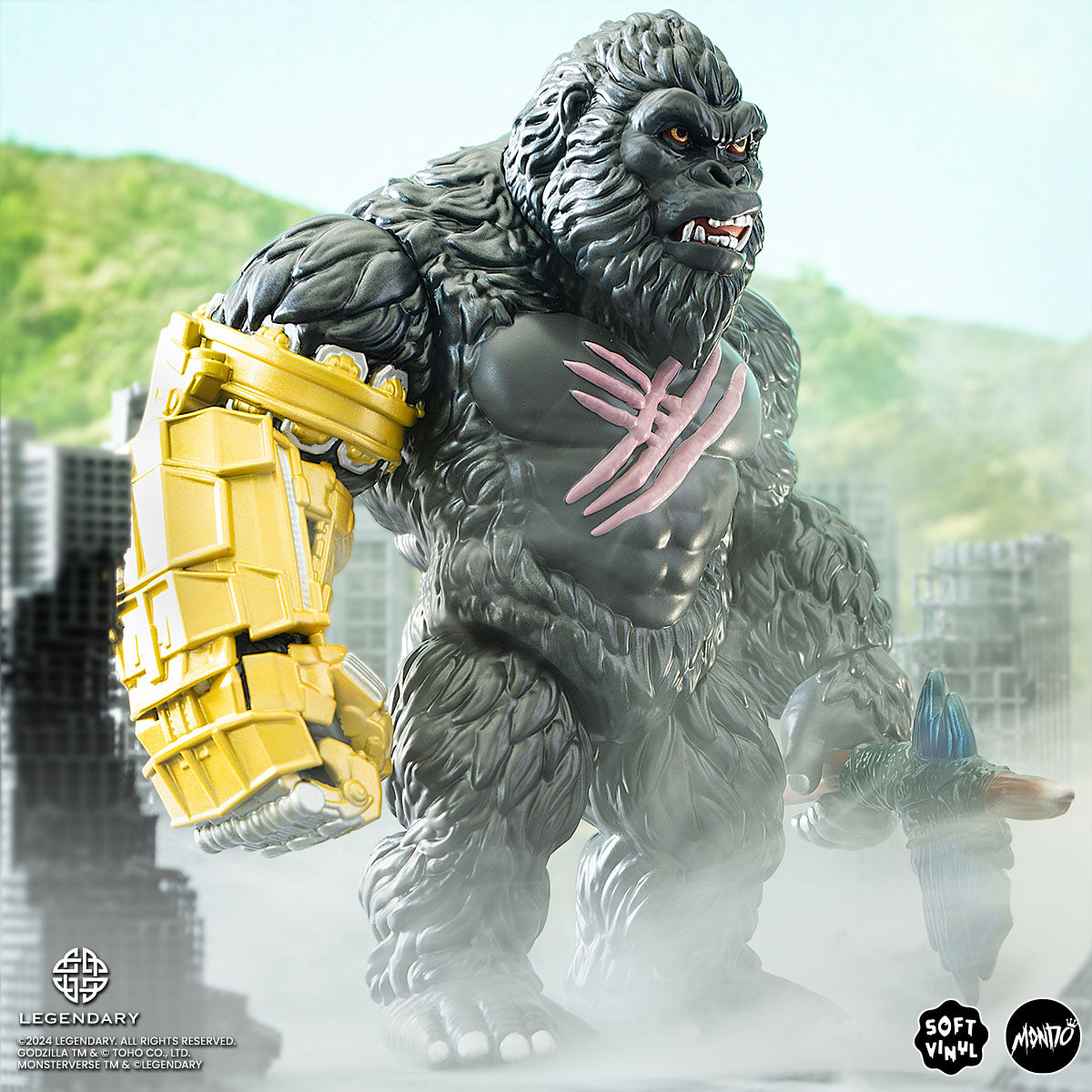 Godzilla x Kong: The New Empire Kong Soft Vinyl Collectible Figure - Movie Merchandise for Fans & Collectors | Perfect for Display, Gifts, and Anime Collections