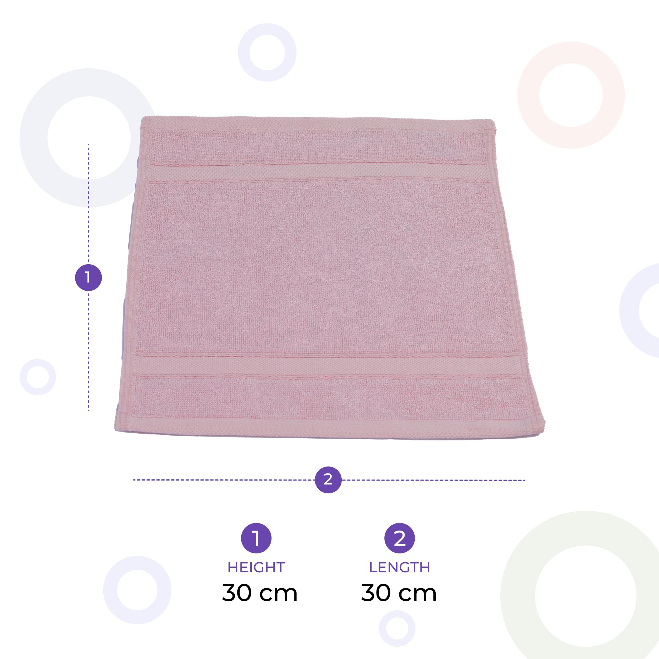 Premium Bamboo Face Towel - Ultra Soft & Highly Absorbent for Gym, Sports & Fitness - 600 GSM (2-Pack, Pink & Blue) - Ideal for Workouts, Yoga, Running & Post-Exercise Cooling