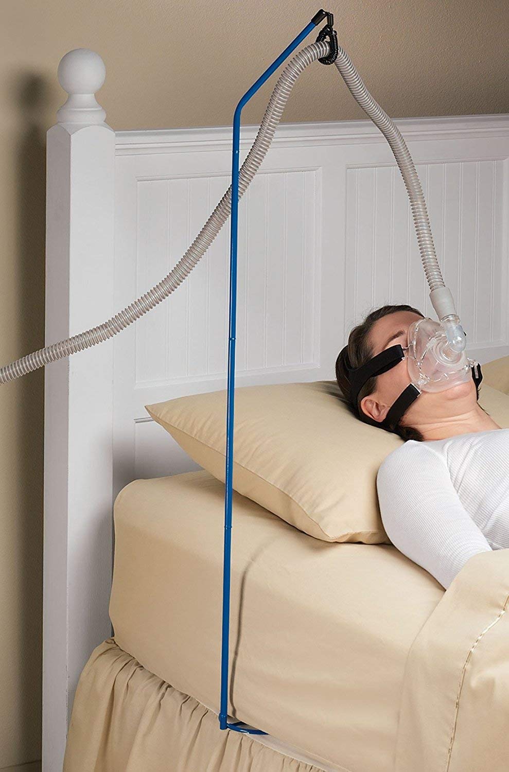BodyHealt CPAP Hose Holder Hanger - Adjustable CPAP Tube Stand for Bedside, Tangle-Free CPAP Accessories with Storage Bag - Perfect for Sleep Apnea Machines & Travel Use