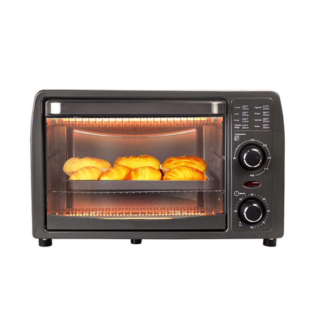 **Convection Toaster Oven with Auto Shut-Off - Mini Baking Oven with Adjustable Power & 60-Minute Timer - Bake, Toast, Roast - Includes Accessories - Perfect for Small Kitchens, Dorms & Apartments**