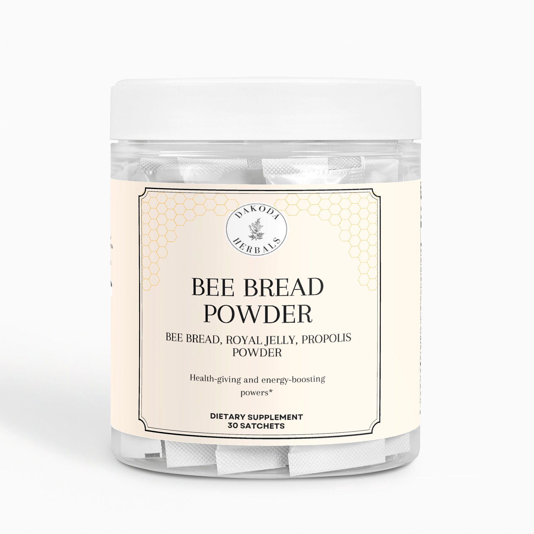 Organic Bee Bread Powder Sachets - Natural Superfood for Energy, Immunity & Wellness | Easy On-the-Go Nutrient Boost | Perfect for Travel, Workouts & Daily Wellness Routine