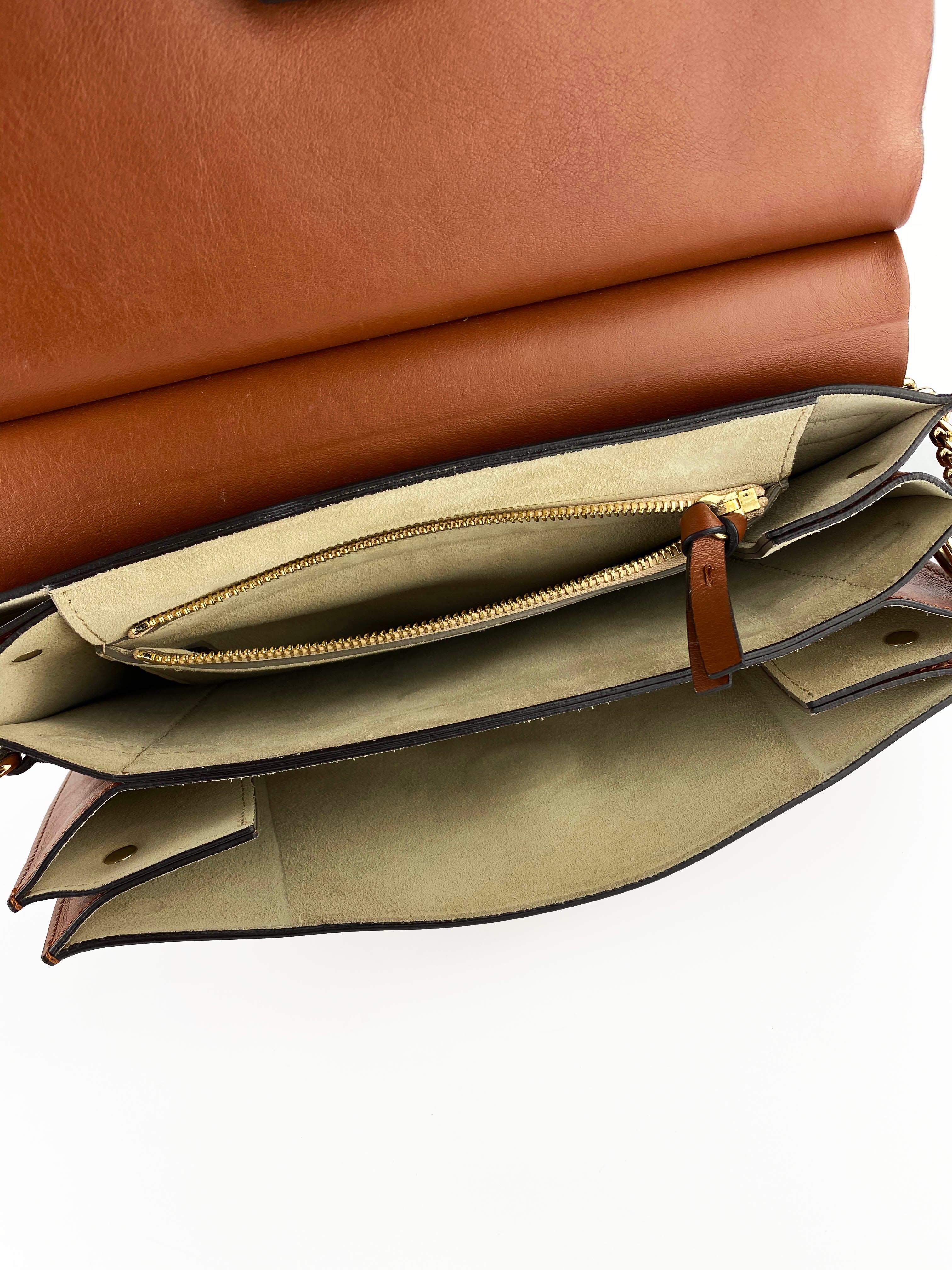 Chloe Brown Faye Medium Shoulder Bag - Premium Leather Crossbody Purse for Women | Fashionable Everyday Handbag for Work, Travel & Date Night