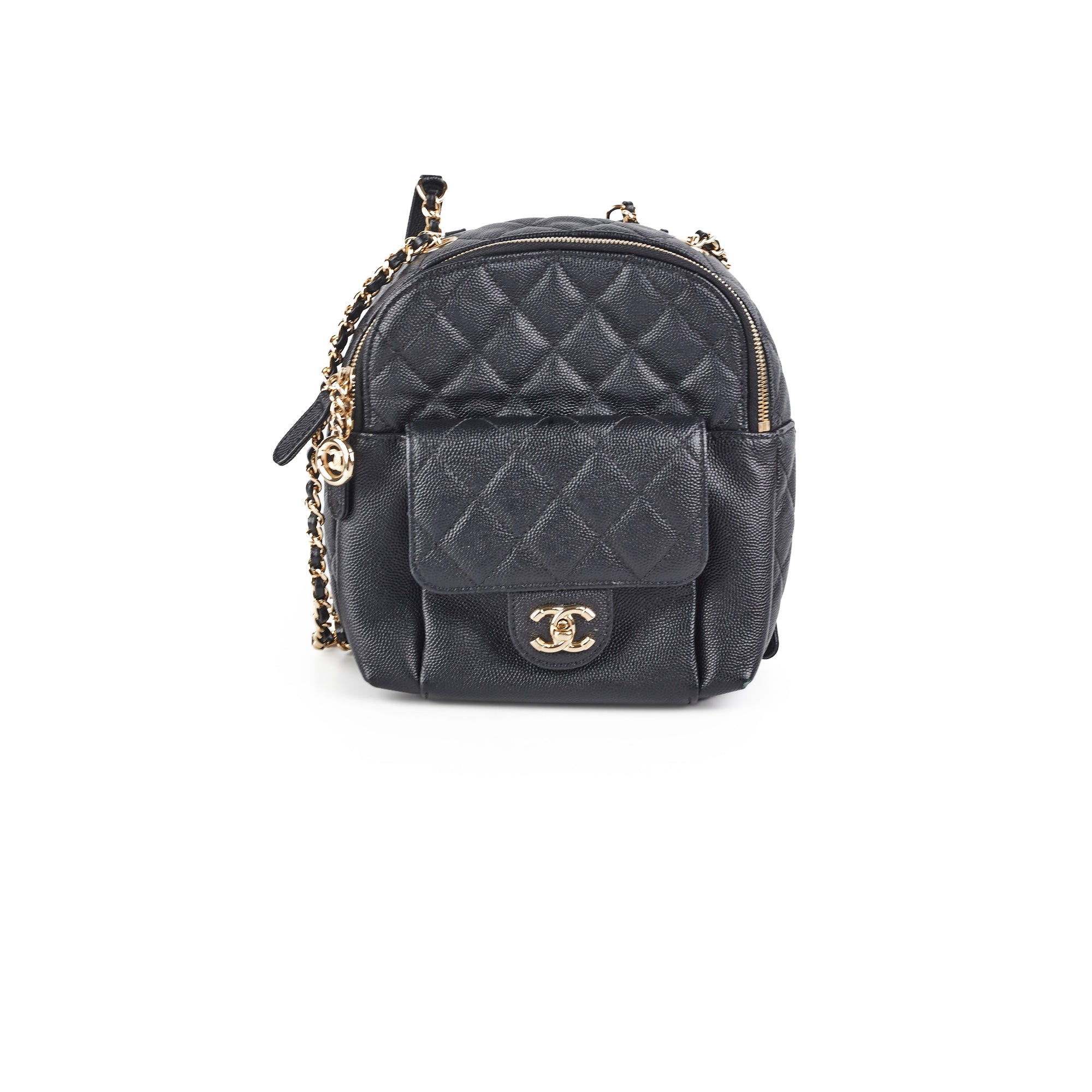 Chanel Mini Caviar Leather Black Backpack - Luxury Designer Handbag for Women | Perfect for Travel, Work & Everyday Use