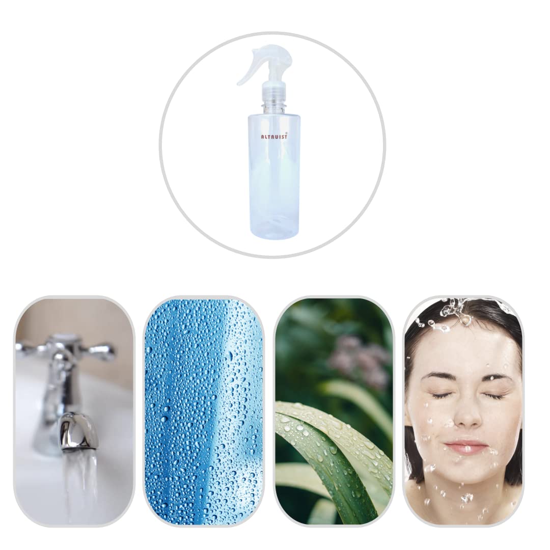 ALTRUIST 500ml Clear Empty Trigger Spray Bottle - Unbreakable Plastic for Sanitizer, Cleaning, Gardening & Hair Spray (Pack of 3) | Multipurpose Liquid Sprayer for Home, Office & Outdoor Use