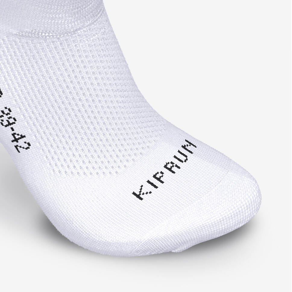 Kiprun Run 500 Thin Breathable Running Socks 2-Pack - Lightweight Performance Socks for Marathon, Jogging & Gym Workouts