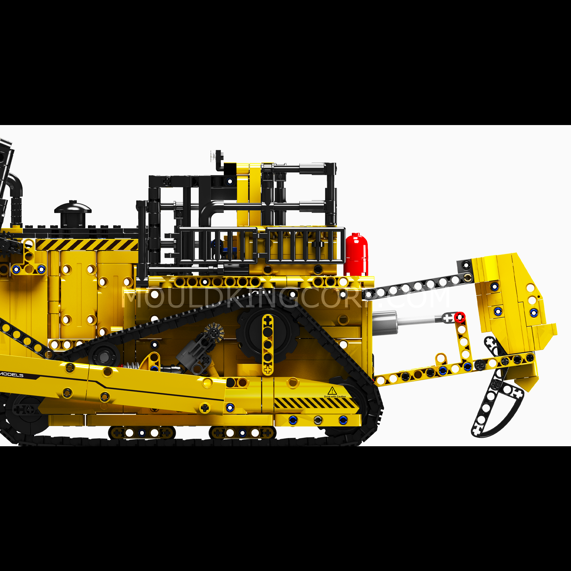 Mould King 15084 D11 Bulldozer Remote Control Building Blocks Set - 1,508 PCS STEM Construction Toy for Adults & Kids | DIY Engineering Model Kit for Play, Display & Gift Giving