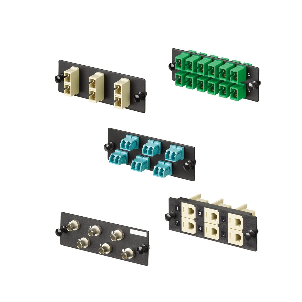 Panduit FAP12WBUDLCZ 12-Port Single-Mode Fiber Adapter Panel with Zirconia Ceramic Split Sleeve - Blue | High-Speed Data Center & Telecom Network Connectivity Solution