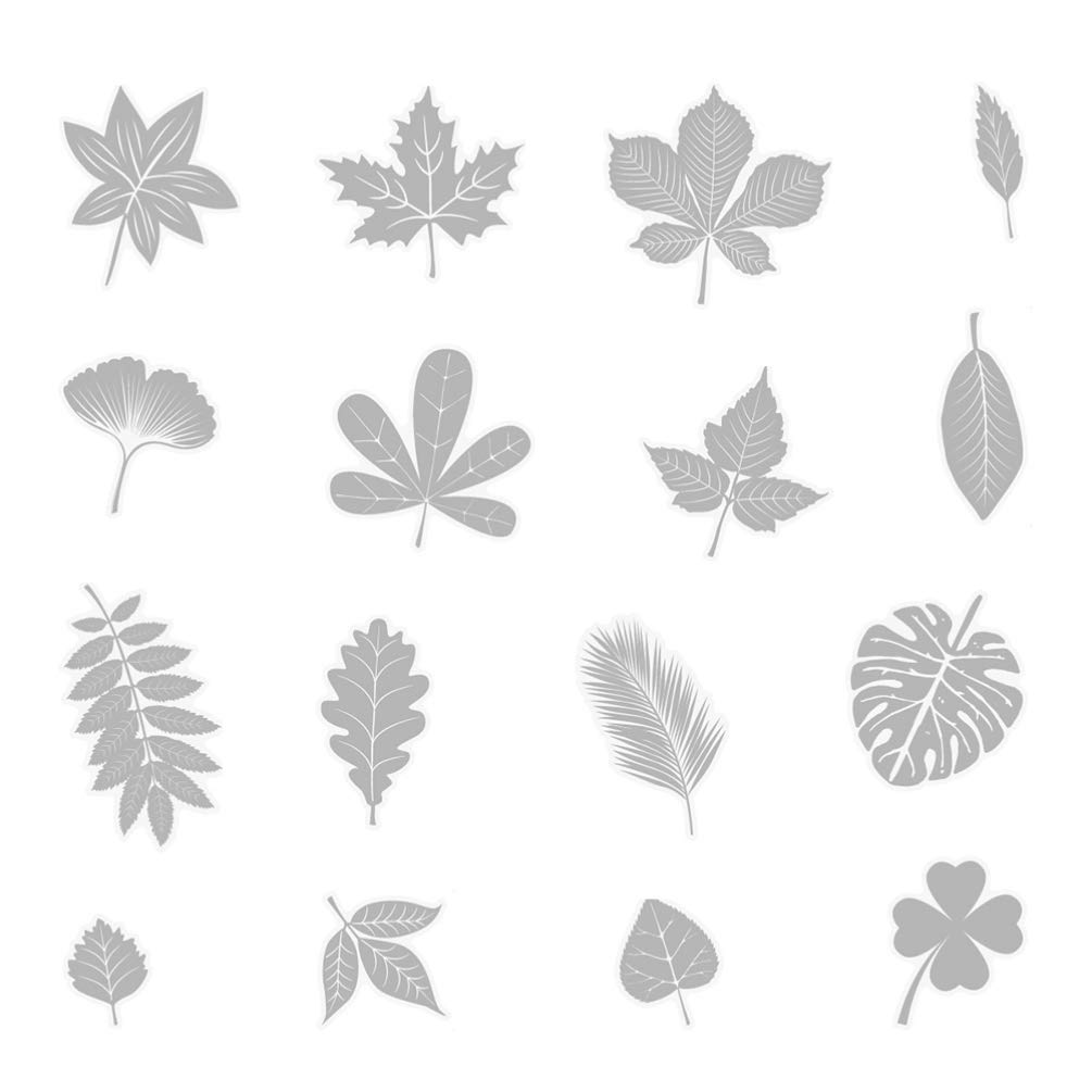 FAVOMOTO 2 Sets Transparent Anti-Collision Window Clings - Leaf Shape Bird Deterrent Stickers for Home & Office Windows | Prevent Bird Strikes | UV-Resistant Decals for Glass Doors & Windows
