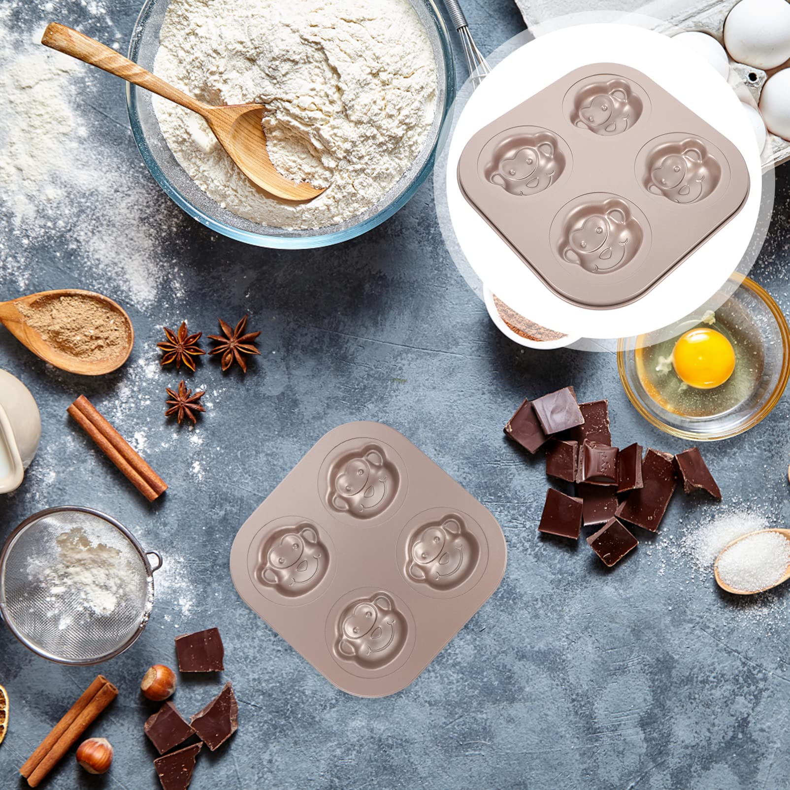 Monkey Cake Mold - 3D Animal Baking Pan for Donuts, Muffins & Chocolate - Carbon Steel Cartoon Cake Tin - Perfect for Birthday Parties, Baby Showers & DIY Desserts