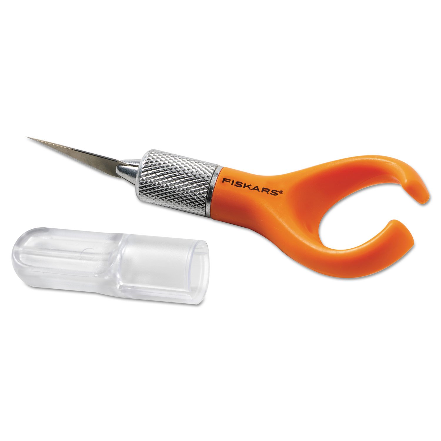Fiskars Fingertip Detail Knife with Loop Design - Precision Crafting Tool for Artists, DIY Projects & Hobbyists - Perfect for Scrapbooking, Model Building & Paper Crafts