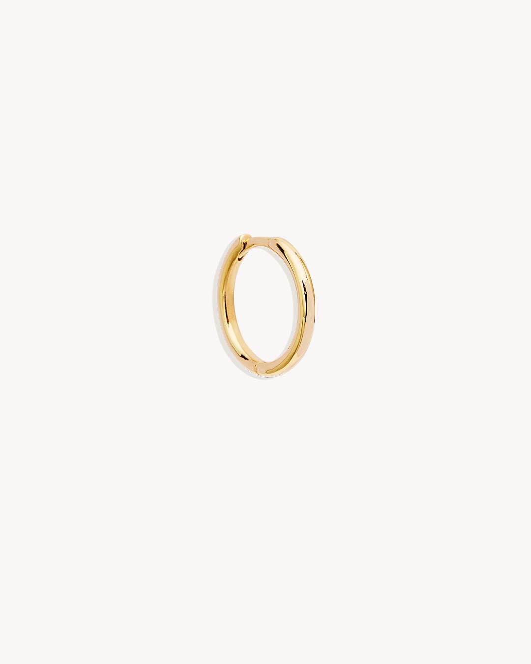14K Solid Gold Sleeper Hoop Earrings - 9mm, 11mm, 13mm Sizes - Hypoallergenic Comfort Fit for Everyday Wear & Sensitive Ears