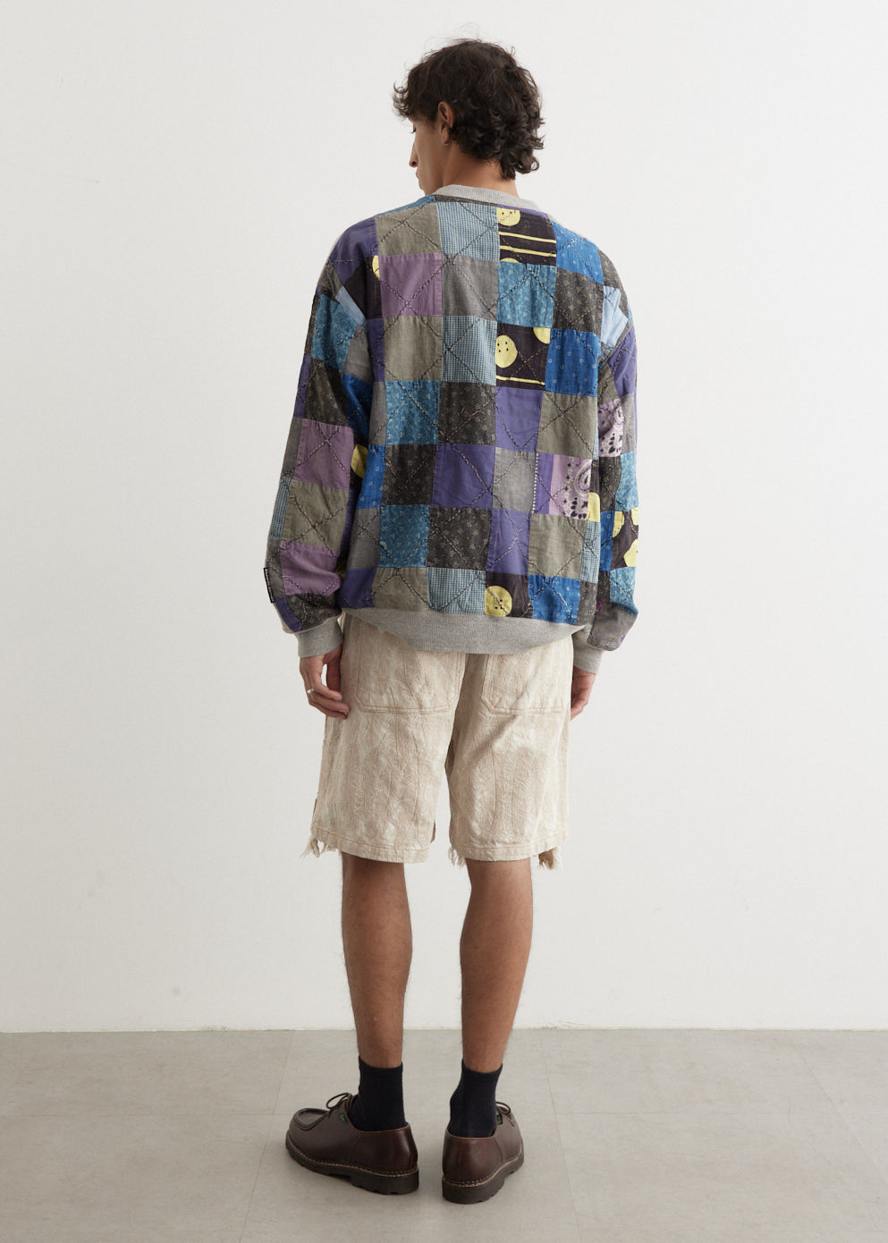 Gradrelle SWT Knit x PROFILE RAINBOWY Quilt 2 Tone Sweater - Stylish Color Block Pullover for Men & Women | Perfect for Casual Outings, Streetwear Fashion & Cozy Winter Days