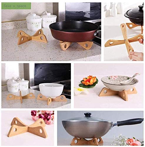 Premium Reversible Wooden Trivet Coasters - 9