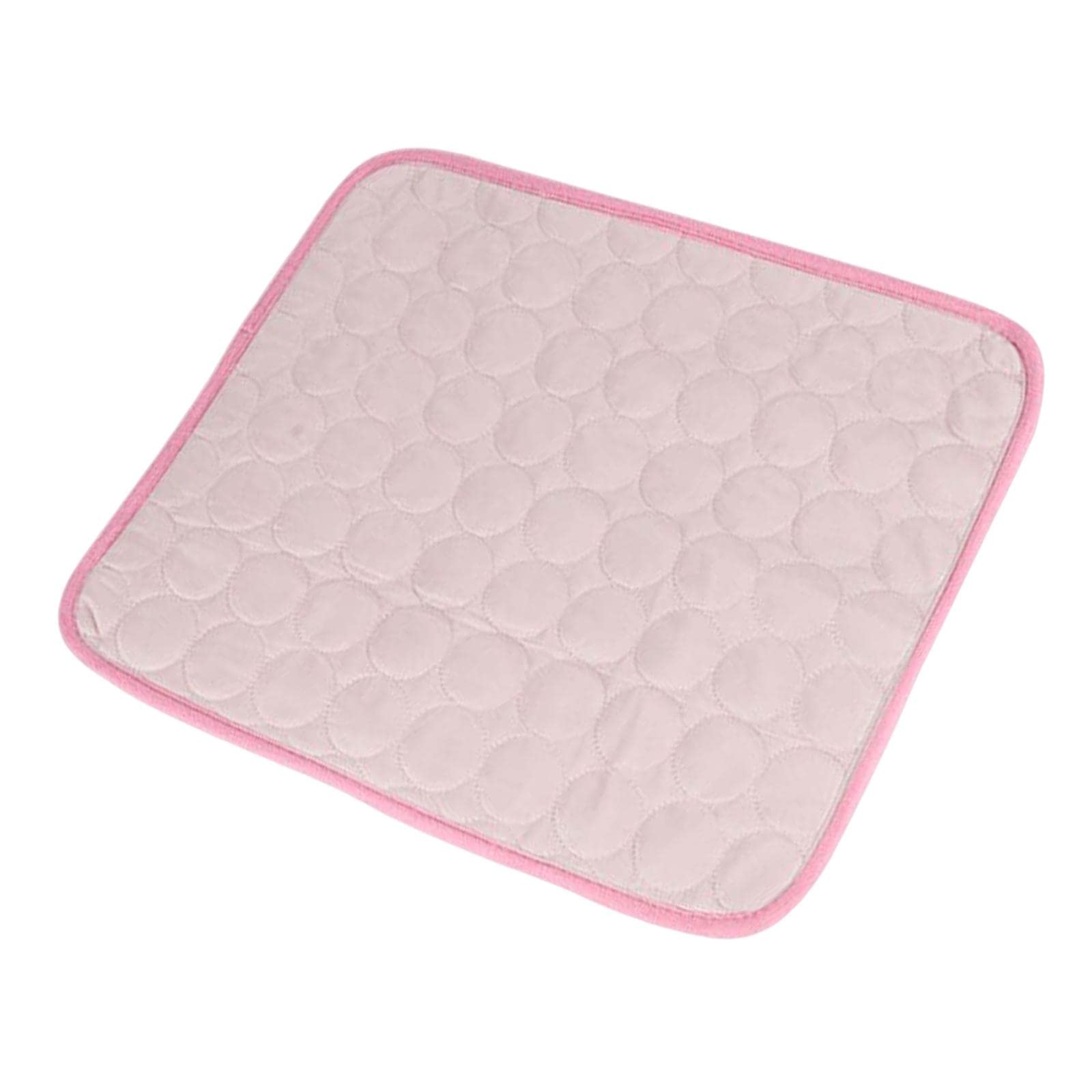 Cooling Pet Mat for Dogs & Cats - Soft Washable Bed Pad for Travel, Kennels & Home - Pink 60x50cm