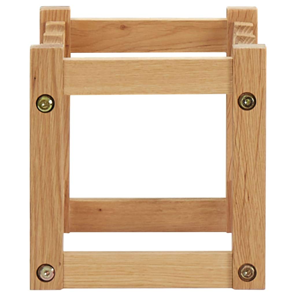Premium Oak Wine Bottle Rack - Holds 6 Bottles (14.6