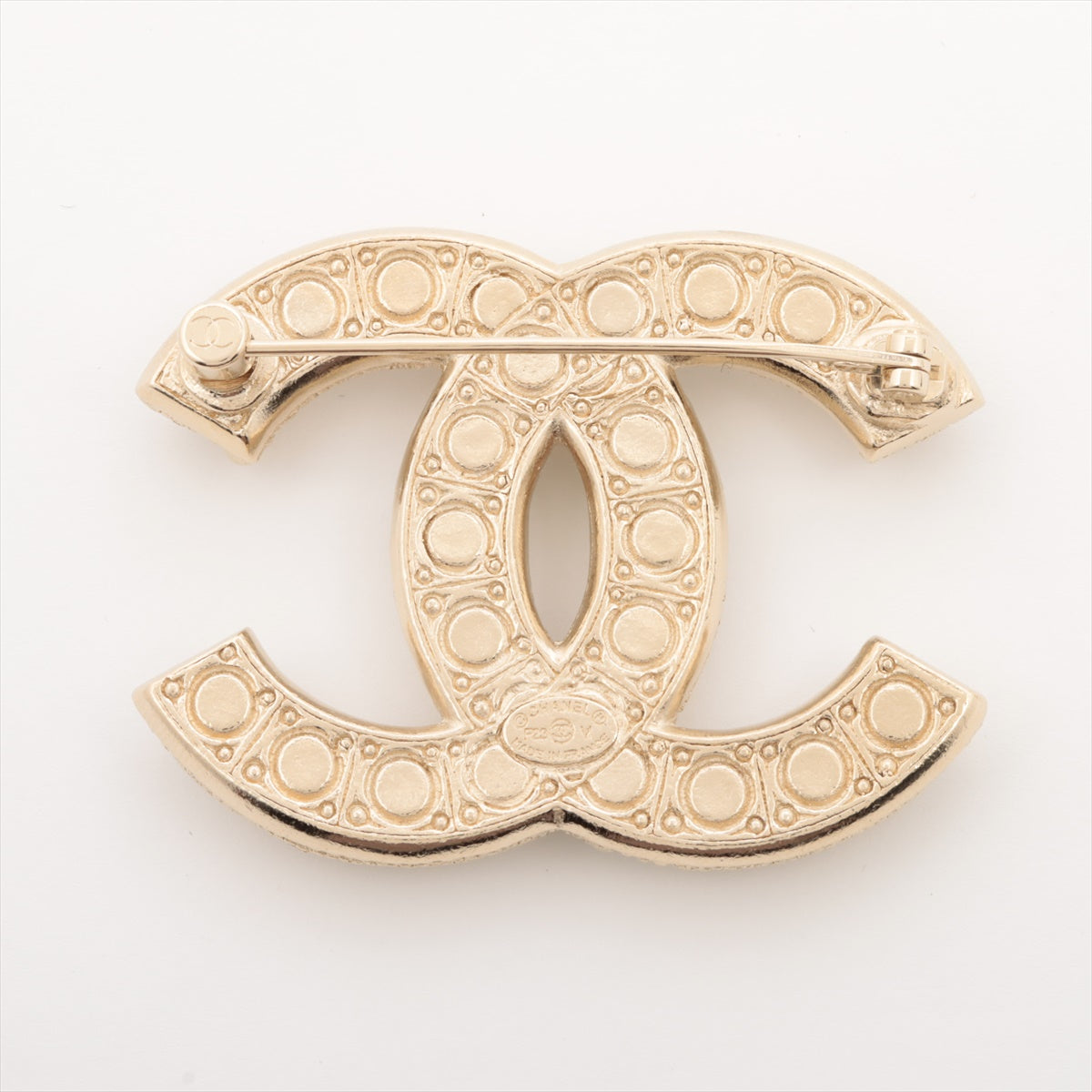 Chanel Coco Pearl Rhinestone Gold Brooch - Vintage Inspired Costume Jewelry for Women 2023 | Perfect for Evening Dresses, Blazers & Special Occasions